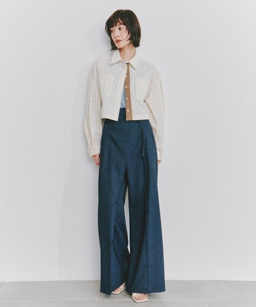 ブラウス シャツ タックスリーブショートシャツ｜ウォッシャブル/防シワ レディース タックスリーブショートシャツ｜ウォッシャブル/防シワ（シャツ