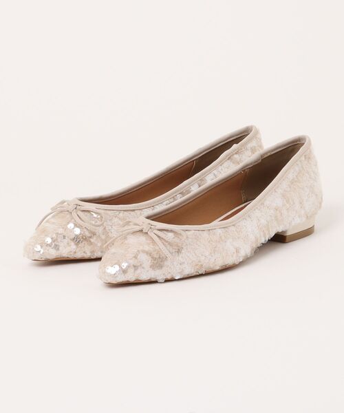 DouDou（ドゥドゥ）の「スパンコールポインテッドバレエ（バレエシューズ・レディース・シルバー/ブラック/ベージュ・23cm/23.5cm/24cm/24.5cm）」の12枚目の写真