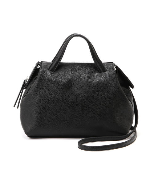 FREE'S MART(フリーズマート)の「◆オーバージップバッグ(ショルダーバッグ・レディース・ブラック/ホワイト・フリ-)」の1枚目の写真