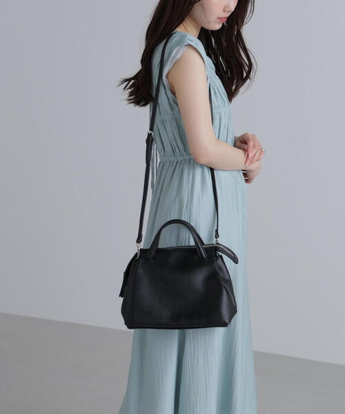 FREE'S MART(フリーズマート)の「◆オーバージップバッグ(ショルダーバッグ・レディース・ブラック/ホワイト・フリ-)」の10枚目の写真