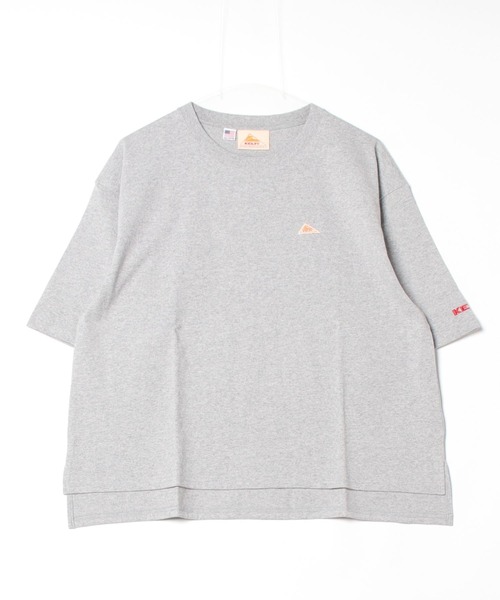 KELTY(ケルティ)の「ミニロゴ ハーフスリーヴ ティーシャツ(Tシャツ/カットソー・レディース・ブラック/ホワイト/ネイビー/ベージュ/ヘザーグレー・FREE)」の4枚目の写真