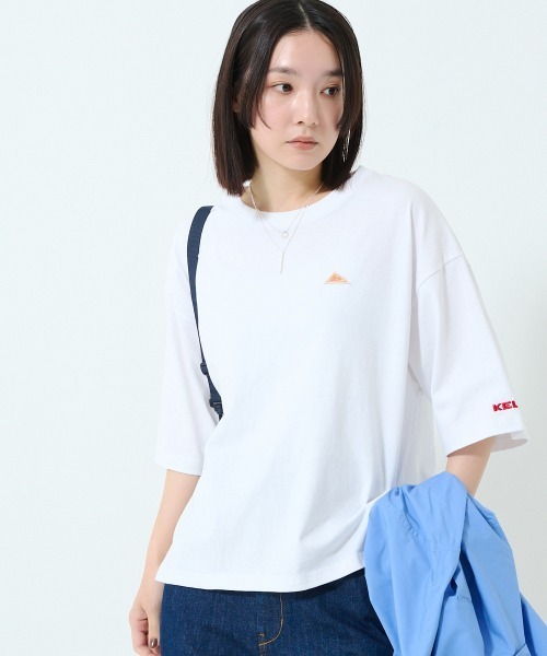 KELTY(ケルティ)の「ミニロゴ ハーフスリーヴ ティーシャツ(Tシャツ/カットソー・レディース・ブラック/ホワイト/ネイビー/ベージュ/ヘザーグレー・FREE)」の17枚目の写真