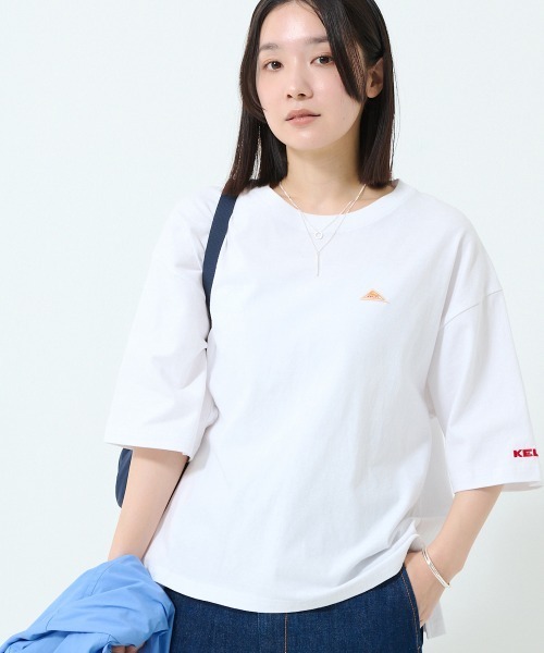 KELTY(ケルティ)の「ミニロゴ ハーフスリーヴ ティーシャツ(Tシャツ/カットソー・レディース・ブラック/ホワイト/ネイビー/ベージュ/ヘザーグレー・FREE)」の19枚目の写真