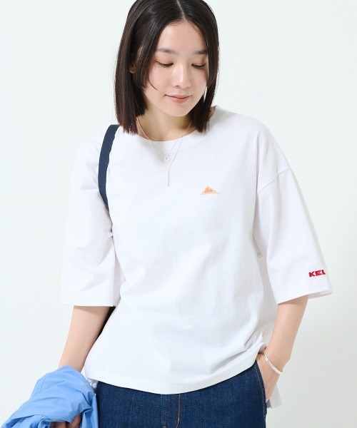KELTY(ケルティ)の「ミニロゴ ハーフスリーヴ ティーシャツ(Tシャツ/カットソー・レディース・ブラック/ホワイト/ネイビー/ベージュ/ヘザーグレー・FREE)」の20枚目の写真