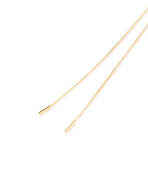 NATURAL BEAUTY BASIC（ナチュラルビューティーベーシック）の「ヘキサゴンビジューループタイネックレス（ネックレス・レディース・シルバー/ゴールド・ﾌﾘ-）」の11枚目の写真