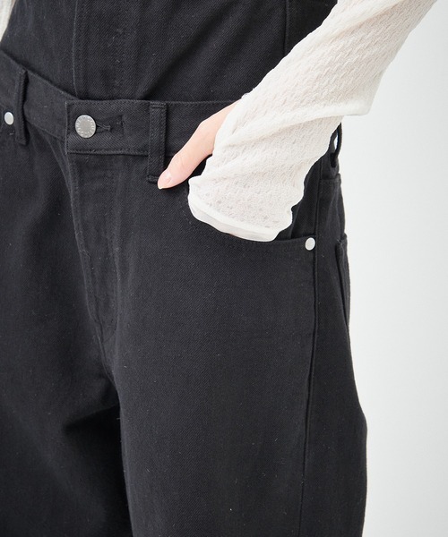パンツ QUIITO REDENIM W WAIST PANTS BLACK QUIITO REDENIM W WAIST PANTS ブラック