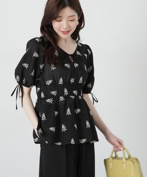 PROPORTION BODY DRESSING（プロポーションボディドレッシング）の「花柄刺繍ブラウス / 1215110311（シャツ/ブラウス・レディース・イエロー/ブラック・SMALL/MEDIUM）」の5枚目の写真