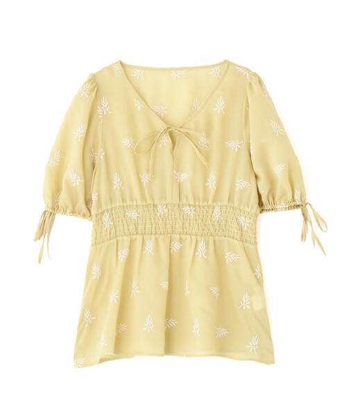 PROPORTION BODY DRESSING（プロポーションボディドレッシング）の「花柄刺繍ブラウス / 1215110311（シャツ/ブラウス・レディース・イエロー/ブラック・SMALL/MEDIUM）」の8枚目の写真