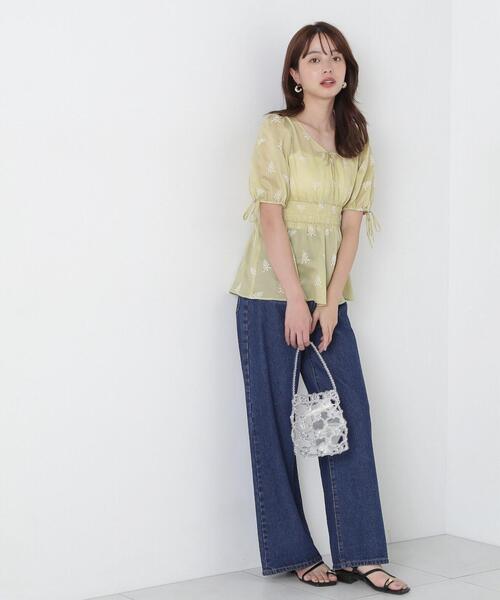 PROPORTION BODY DRESSING（プロポーションボディドレッシング）の「花柄刺繍ブラウス / 1215110311（シャツ/ブラウス・レディース・イエロー/ブラック・SMALL/MEDIUM）」の13枚目の写真