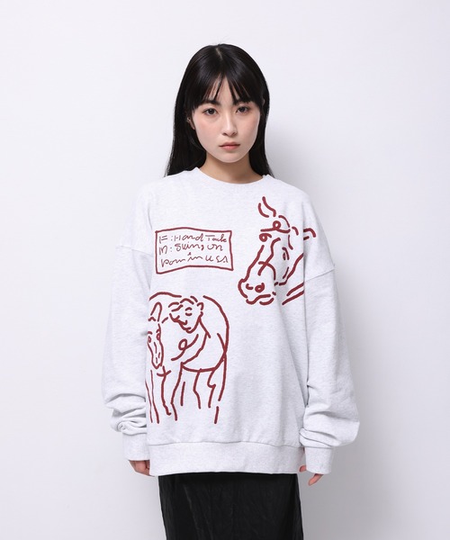 HORSE” norahi クルースウェット（スウェット）｜Common Noun（コモン