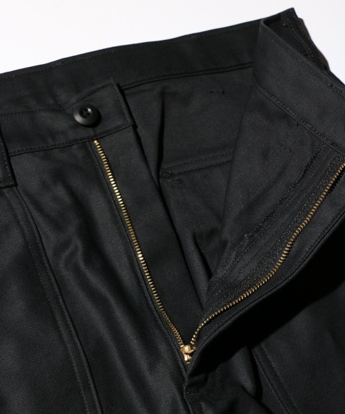 GUNG HO（ガンホー）の「GUNG HO / ガンホー 4POCKETS WIDE FATIGUE TROUSER ワイド ファティーグパンツ ベイカーパンツ コットンバックサテン（その他パンツ・メンズ・ブラック/オリーブ・MEDIUM/LARGE/SMALL）」の6枚目の写真