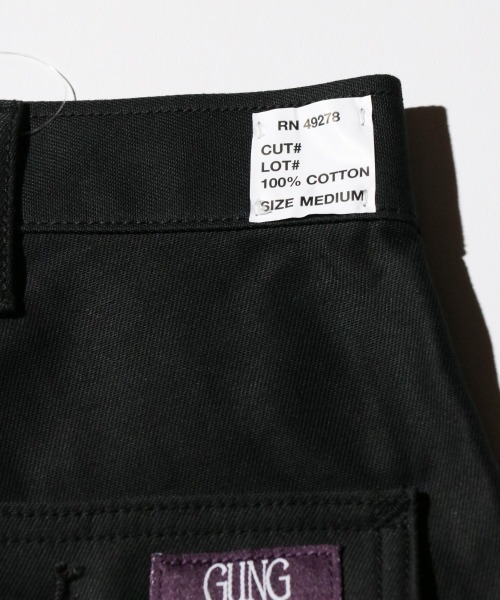 GUNG HO（ガンホー）の「GUNG HO / ガンホー 4POCKETS WIDE FATIGUE TROUSER ワイド ファティーグパンツ ベイカーパンツ コットンバックサテン（その他パンツ・メンズ・ブラック/オリーブ・MEDIUM/LARGE/SMALL）」の13枚目の写真