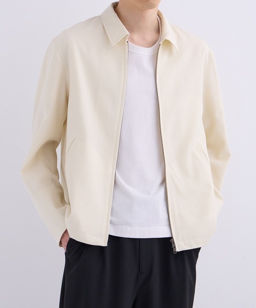 UNITED TOKYO（ユナイテッドトウキョウ）の「VISTO WOOL ジップブルゾン　保温透湿性｜防シワ｜防臭（ブルゾン・メンズ・ブラック/グレー/オフホワイト・1/2）」の5枚目の写真