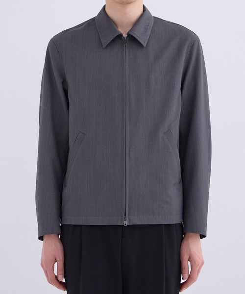 UNITED TOKYO（ユナイテッドトウキョウ）の「VISTO WOOL ジップブルゾン　保温透湿性｜防シワ｜防臭（ブルゾン・メンズ・ブラック/グレー/オフホワイト・1/2）」の14枚目の写真