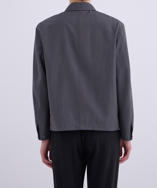 UNITED TOKYO（ユナイテッドトウキョウ）の「VISTO WOOL ジップブルゾン　保温透湿性｜防シワ｜防臭（ブルゾン・メンズ・ブラック/グレー/オフホワイト・1/2）」の16枚目の写真