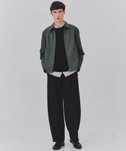 VISTO WOOL ジップブルゾン 保温透湿性｜防シワ｜防臭（ブルゾン