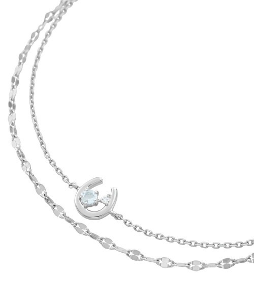 数量限定！*4℃* 3月誕生石 シルバー ブレスレット 4℃｜【3月誕生石】シルバー ブレスレット | Rakuten Fashion