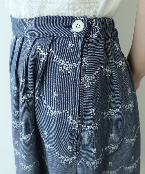 bulle de savon（ビュルデサボン）の「○デニム調 hana ジャカード