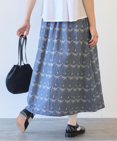 bulle de savon（ビュルデサボン）の「○デニム調 hana ジャカード