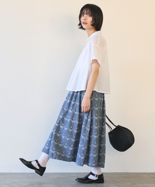 bulle de savon（ビュルデサボン）の「○デニム調 hana ジャカード