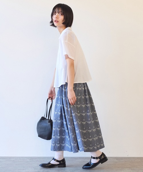 bulle de savon（ビュルデサボン）の「○デニム調 hana ジャカード