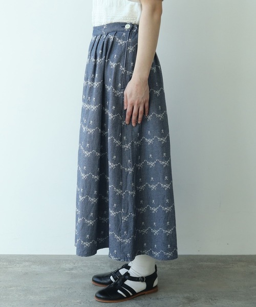 bulle de savon（ビュルデサボン）の「○デニム調 hana ジャカード
