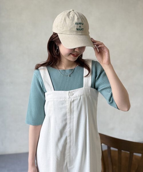 Chez toi（シェトワ）の「コンパクト五分袖プルオーバー（ニット/セーター・レディース・ブラック/ブルー/オフホワイト/ピンク・FREE）」の14枚目の写真