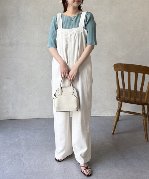 Chez toi（シェトワ）の「コンパクト五分袖プルオーバー（ニット/セーター・レディース・ブラック/ブルー/オフホワイト/ピンク・FREE）」の13枚目の写真