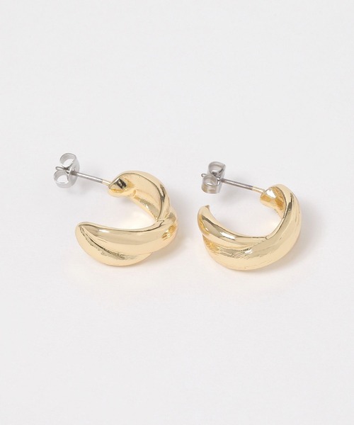 FOREVER 21(フォーエバー トゥエンティーワン)の「デザインリングピアス6(ピアス(両耳用)・レディース・ゴールド/シルバー・FREE)」の1枚目の写真