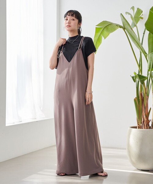 coen(コーエン)の「イージービューティ カットジョーゼット サロペット(サロペット/オーバーオール・レディース・ダークグレー/モカ/ブラック・FREE)」の12枚目の写真