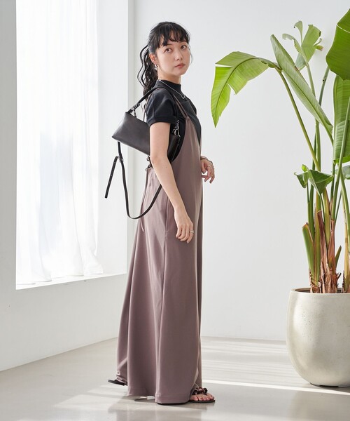 coen(コーエン)の「イージービューティ カットジョーゼット サロペット(サロペット/オーバーオール・レディース・ダークグレー/モカ/ブラック・FREE)」の13枚目の写真