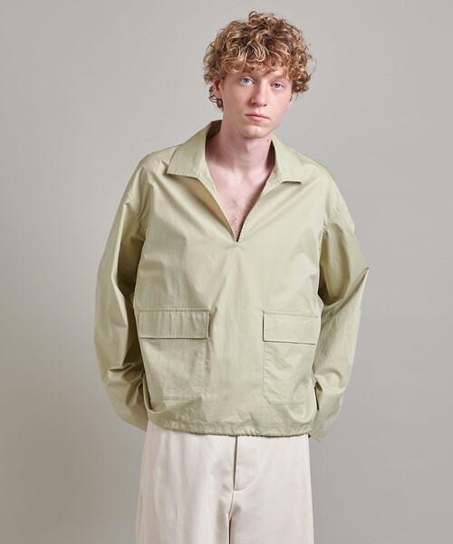 LOEFF(ロエフ)の「<LOEFF>コットン ツイル スキッパー シャツ UNISEX(シャツ/ブラウス・レディース・クリーム/ネイビー・0/1/2)」の10枚目の写真