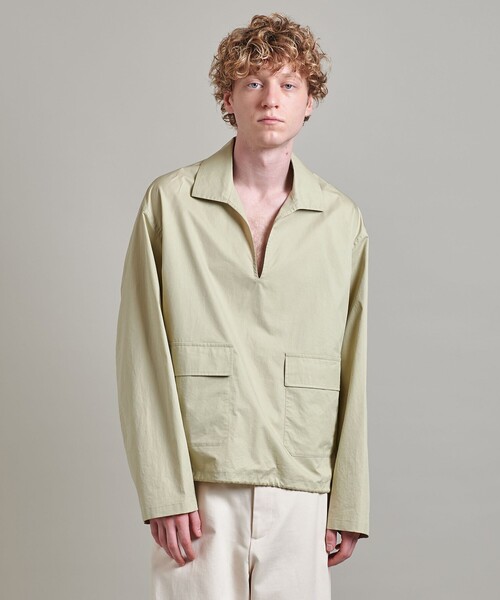 LOEFF(ロエフ)の「<LOEFF>コットン ツイル スキッパー シャツ UNISEX(シャツ/ブラウス・レディース・クリーム/ネイビー・0/1/2)」の9枚目の写真