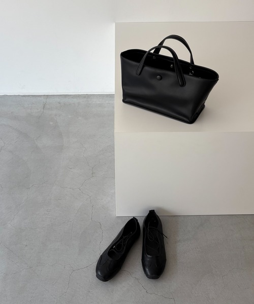 CANAL JEAN(キャナルジーン)の「El mar ワイドスクエア3WAYバッグ(ハンドバッグ・レディース・ブラック・ONE SIZE)」の2枚目の写真