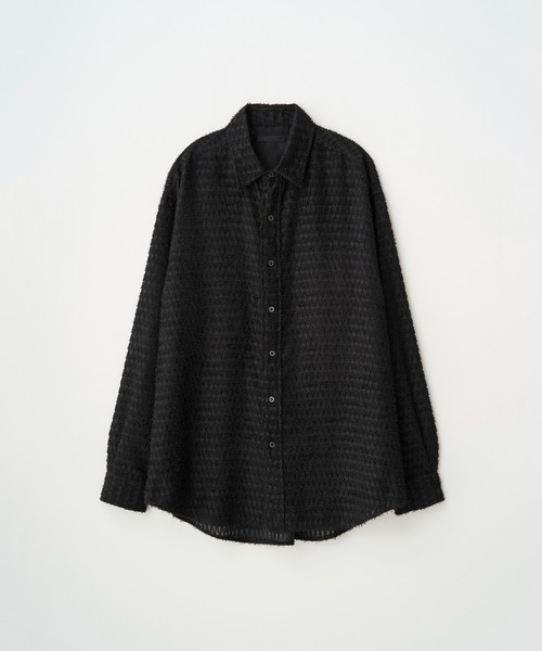 Juha(ユハ)の「FUZZY SHEER L/S SHIRT(シャツ/ブラウス・メンズ・ホワイト/ブラック・3/4)」の3枚目の写真