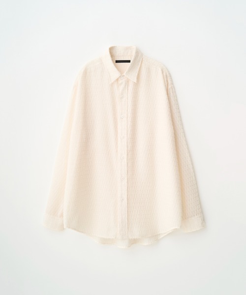 Juha(ユハ)の「FUZZY SHEER L/S SHIRT(シャツ/ブラウス・メンズ・ホワイト/ブラック・3/4)」の4枚目の写真