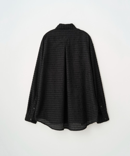 Juha(ユハ)の「FUZZY SHEER L/S SHIRT(シャツ/ブラウス・メンズ・ホワイト/ブラック・3/4)」の5枚目の写真