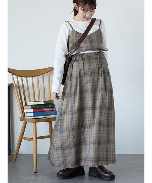 ehka sopo（エヘカソポ）の「セパレートキャミワンピース（ワンピース・レディース・ベージュ/モカ/グレー・F）」の3枚目の写真