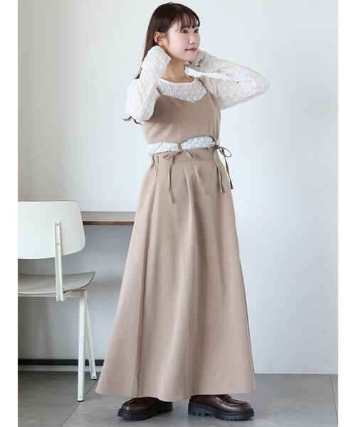 ehka sopo（エヘカソポ）の「セパレートキャミワンピース（ワンピース・レディース・ベージュ/モカ/グレー・F）」の5枚目の写真