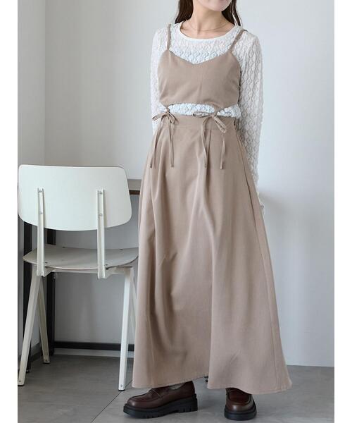 ehka sopo（エヘカソポ）の「セパレートキャミワンピース（ワンピース・レディース・ベージュ/モカ/グレー・F）」の6枚目の写真