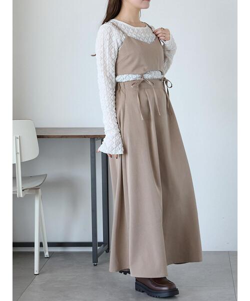 ehka sopo（エヘカソポ）の「セパレートキャミワンピース（ワンピース・レディース・ベージュ/モカ/グレー・F）」の7枚目の写真