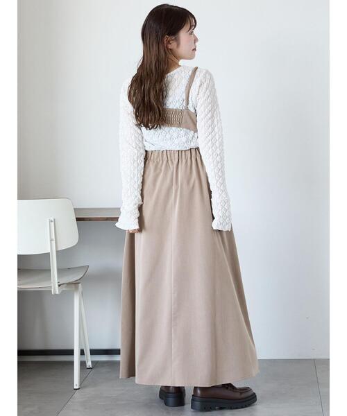 ehka sopo（エヘカソポ）の「セパレートキャミワンピース（ワンピース・レディース・ベージュ/モカ/グレー・F）」の8枚目の写真