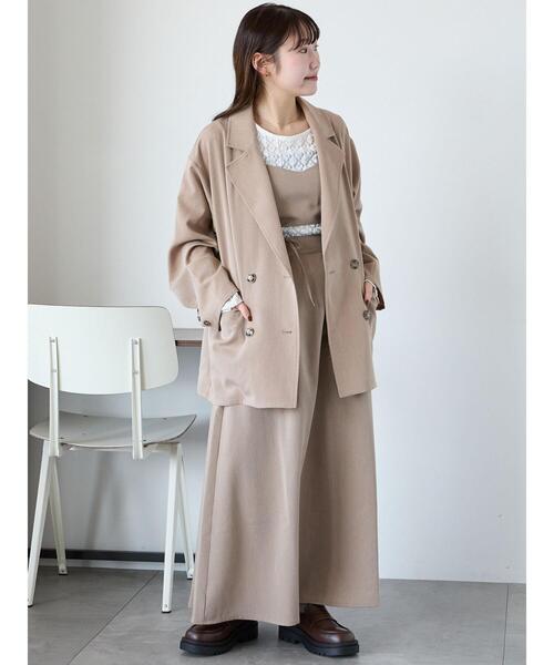 ehka sopo（エヘカソポ）の「セパレートキャミワンピース（ワンピース・レディース・ベージュ/モカ/グレー・F）」の17枚目の写真