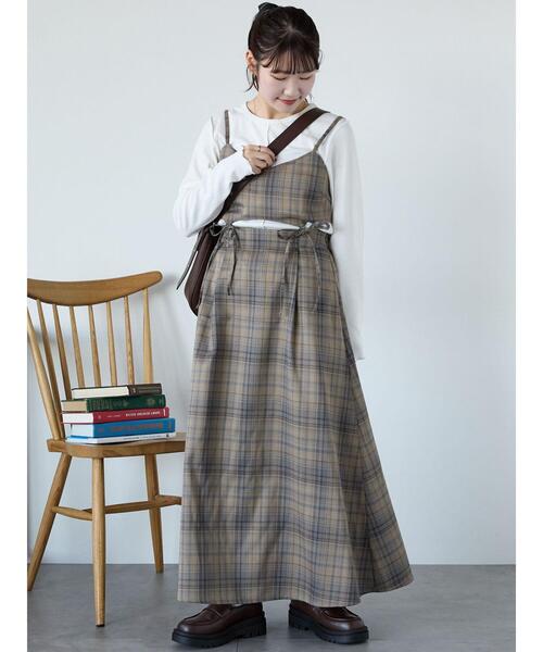 ehka sopo（エヘカソポ）の「セパレートキャミワンピース（ワンピース・レディース・ベージュ/モカ/グレー・F）」の20枚目の写真