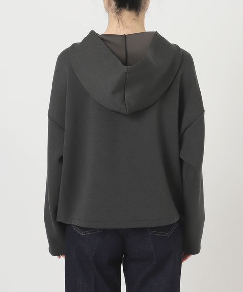 B.C STOCK（ベーセーストック）の「ダンボールドロストフーディ（パーカー・レディース・ライトグレー/チャコールグレー・FREE）」の18枚目の写真