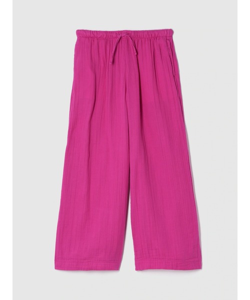 GAP(ギャップ)の「クリンクルガーゼ イージーワイドパンツ (キッズ)(その他パンツ・キッズ・ピンク・140cm/150cm/120cm/110cm/160cm/130cm)」の1枚目の写真
