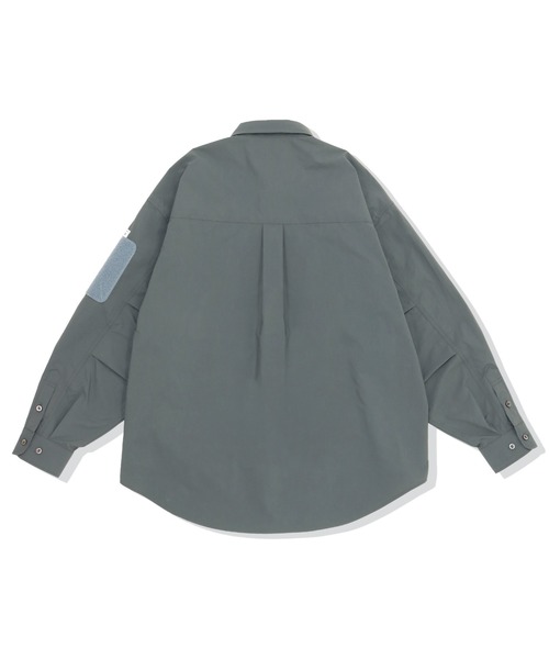 elephant TRIBAL fabrics（エレファントトライバルファブリックス）の「elephant TRIBAL fabrics Modern Military Zip Shirt（シャツ/ブラウス・メンズ・カーキ/グレー・FREE）」の6枚目の写真