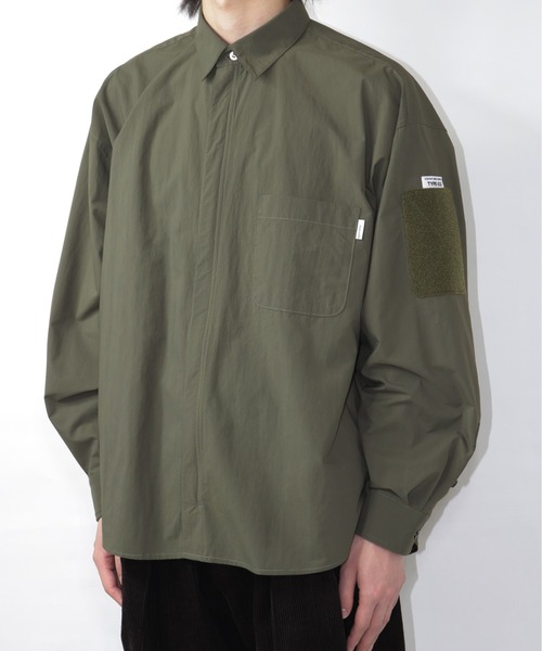 elephant TRIBAL fabrics（エレファントトライバルファブリックス）の「elephant TRIBAL fabrics Modern Military Zip Shirt（シャツ/ブラウス・メンズ・カーキ/グレー・FREE）」の11枚目の写真