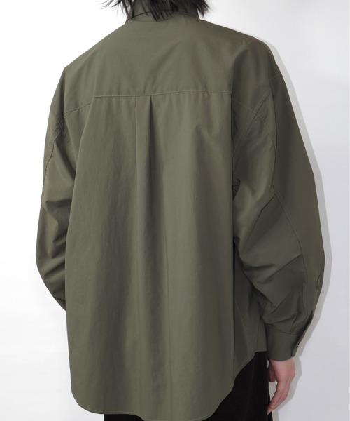 elephant TRIBAL fabrics（エレファントトライバルファブリックス）の「elephant TRIBAL fabrics Modern Military Zip Shirt（シャツ/ブラウス・メンズ・カーキ/グレー・FREE）」の12枚目の写真