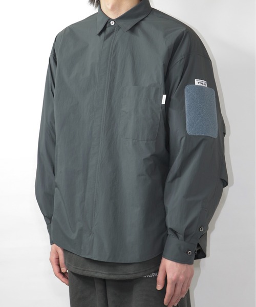 elephant TRIBAL fabrics（エレファントトライバルファブリックス）の「elephant TRIBAL fabrics Modern Military Zip Shirt（シャツ/ブラウス・メンズ・カーキ/グレー・FREE）」の8枚目の写真